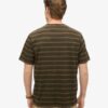 T-shirt med texturerade ränder och ficka