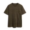 T-shirt med texturerade ränder och ficka