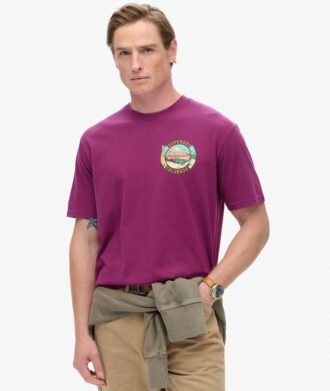 T-shirt med tryck i form av en resevykortskista T-shirt med tryck i form av en resevykortskista
