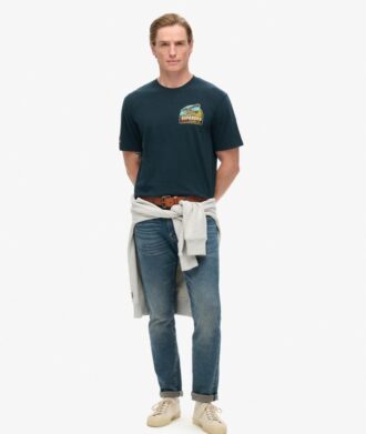 T-shirt med tryck i form av en resevykortskista T-shirt med tryck i form av en resevykortskista