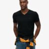 T-shirt med V-ringning och Organic Cotton Essential-logotyp