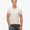 T-shirt med V-ringning och Organic Cotton Essential-logotyp