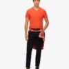 T-shirt med V-ringning och Organic Cotton Essential-logotyp