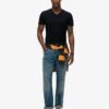 T-shirt med V-ringning och Organic Cotton Essential-logotyp