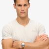 T-shirt med V-ringning och Organic Cotton Essential-logotyp