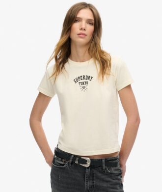 Tattoo Rhinestone Fitted T-shirt Tattoo Rhinestone Fitted T-shirt