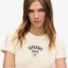 Tattoo Rhinestone Fitted T-shirt