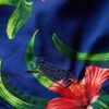 Återvunna hawaiimönstrade shorts, 17 tum