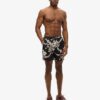 Återvunna hawaiimönstrade shorts, 17 tum
