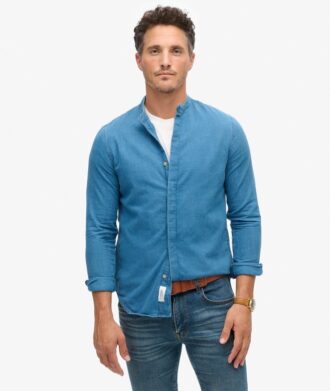 The Merchant Store – Henley Indigo-skjorta