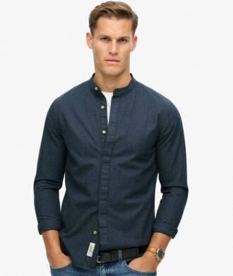 The Merchant Store – Indigo Henley-skjorta