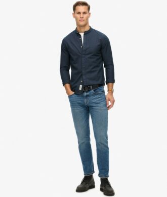 The Merchant Store – Indigo Henley-skjorta