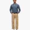 The Merchant Store – Indigo Henley-skjorta