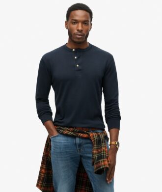 The Merchant Store – Jersey Henley-tröja The Merchant Store – Jersey Henley-tröja