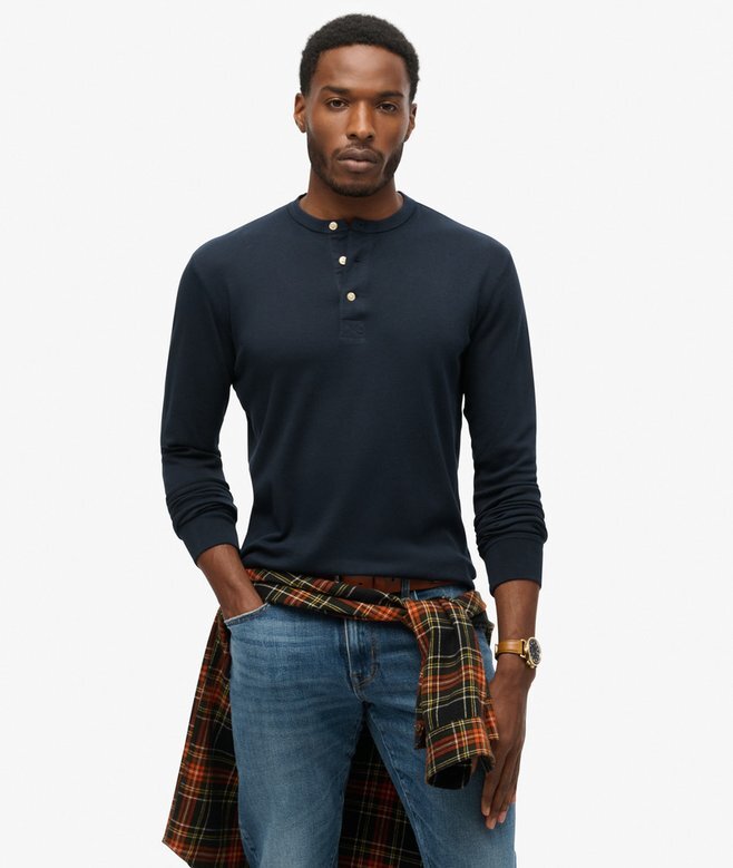 The Merchant Store – Jersey Henley-tröja The Merchant Store – Jersey Henley-tröja
