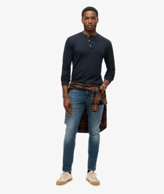 The Merchant Store – Jersey Henley-tröja The Merchant Store – Jersey Henley-tröja