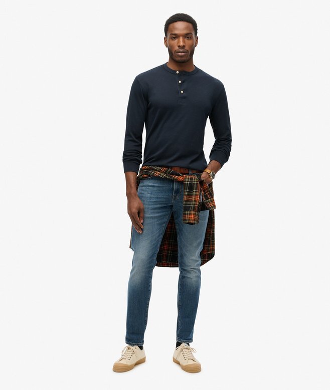 The Merchant Store – Jersey Henley-tröja The Merchant Store – Jersey Henley-tröja