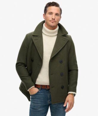 The Merchant Store – Peacoat i ullblandning