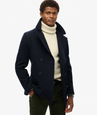 The Merchant Store – Peacoat i ullblandning