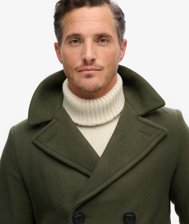The Merchant Store – Peacoat i ullblandning The Merchant Store – Peacoat i ullblandning