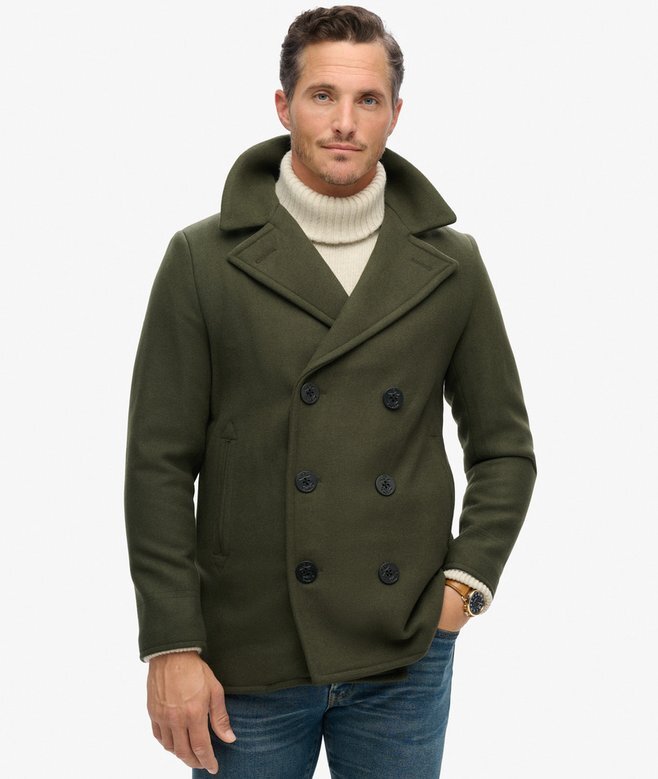 The Merchant Store – Peacoat i ullblandning The Merchant Store – Peacoat i ullblandning