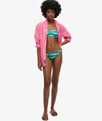 Tie dye-bikiniunderdel i återvunnet material