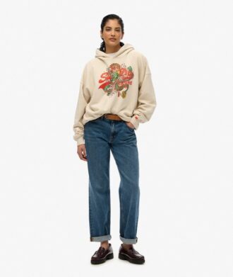 Tokyo Vintage Logo Relaxed Hoodie