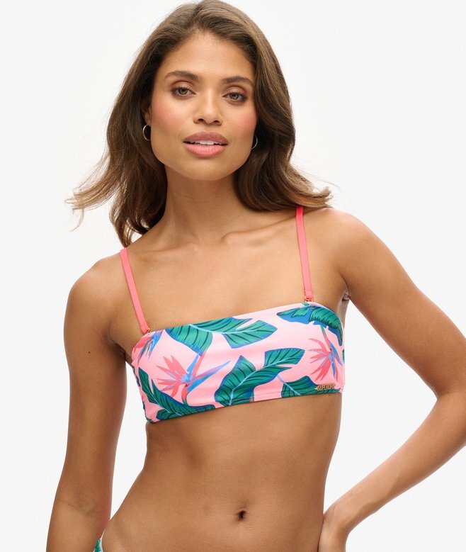 Tropisk bandeau-bikinitopp Tropisk bandeau-bikinitopp