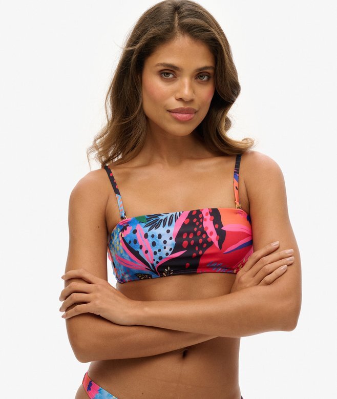 Tropisk bandeau-bikinitopp Tropisk bandeau-bikinitopp