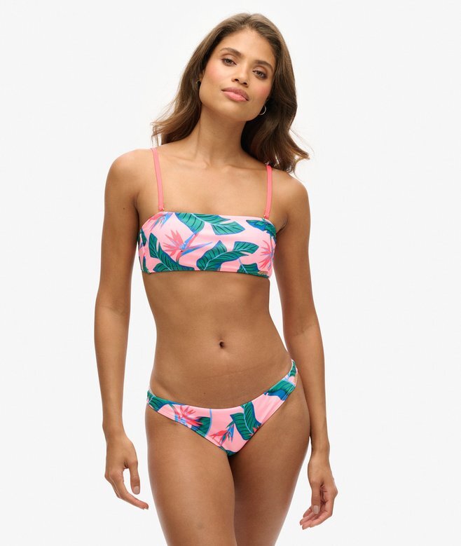 Tropisk bandeau-bikinitopp Tropisk bandeau-bikinitopp