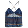 Tryckt vävd cami-top Tryckt vävd cami-top