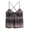 Tryckt vävd cami-top Tryckt vävd cami-top