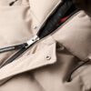 Tweed-sportjacka med huva som puffar Tweed-sportjacka med huva som puffar