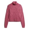 Twist Cable Knit Polo Neck Jumper Twist Cable Knit Polo Neck Jumper