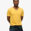 V-ringad slub-Shorts-T-shirt med korta ärmar V-ringad slub-Shorts-T-shirt med korta ärmar