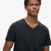 V-ringad slub-Shorts-T-shirt med korta ärmar V-ringad slub-Shorts-T-shirt med korta ärmar