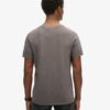 V-ringad slub-Shorts-T-shirt med korta ärmar