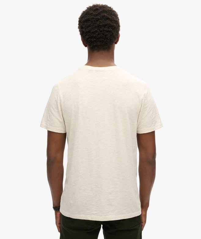V-ringad slub-Shorts-T-shirt med korta ärmar V-ringad slub-Shorts-T-shirt med korta ärmar