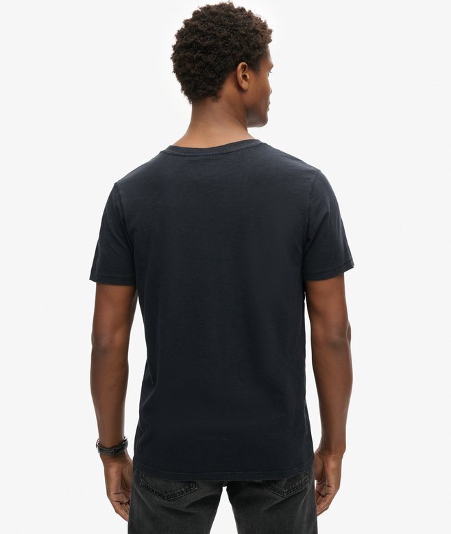 V-ringad slub-Shorts-T-shirt med korta ärmar V-ringad slub-Shorts-T-shirt med korta ärmar