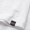 V-ringad slub-Shorts-T-shirt med korta ärmar