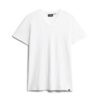 V-ringad slub-Shorts-T-shirt med korta ärmar