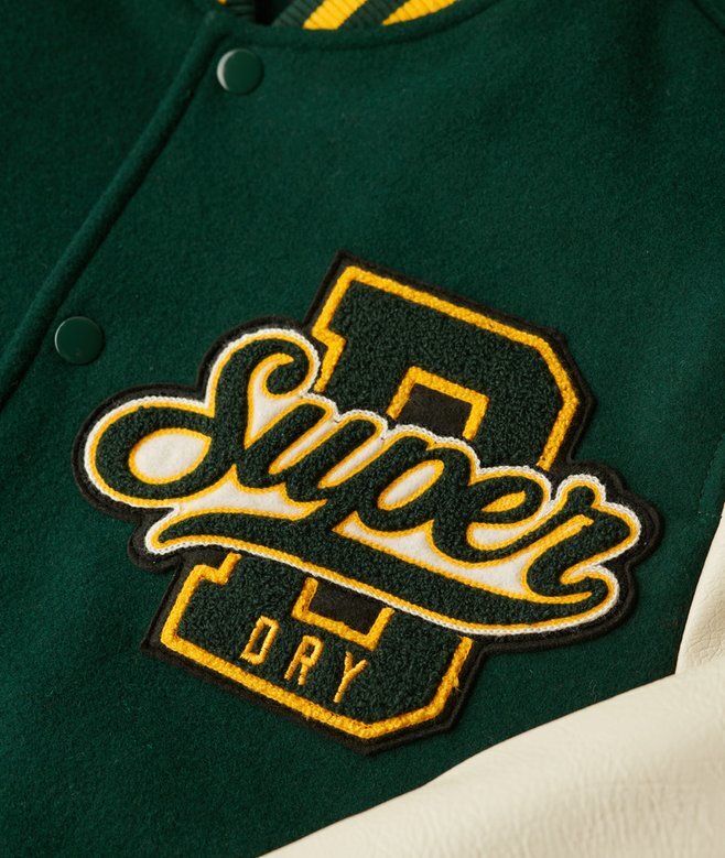 Varsity-bomberjacka i ull Varsity-bomberjacka i ull