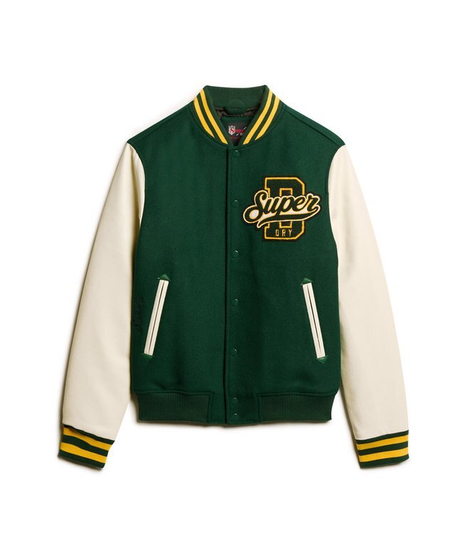 Varsity-bomberjacka i ull Varsity-bomberjacka i ull