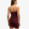 Velvet Bandeau Mini Klänning Velvet Bandeau Mini Klänning