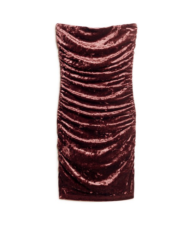 Velvet Bandeau Mini Klänning Velvet Bandeau Mini Klänning