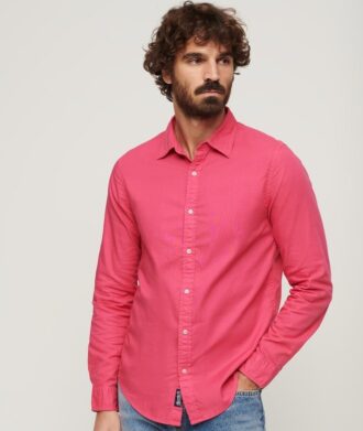 Överfärgad långärmad skjorta i Organic Cotton Överfärgad långärmad skjorta i Organic Cotton