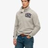 Vintage Athletic Half Button Sweatshirt