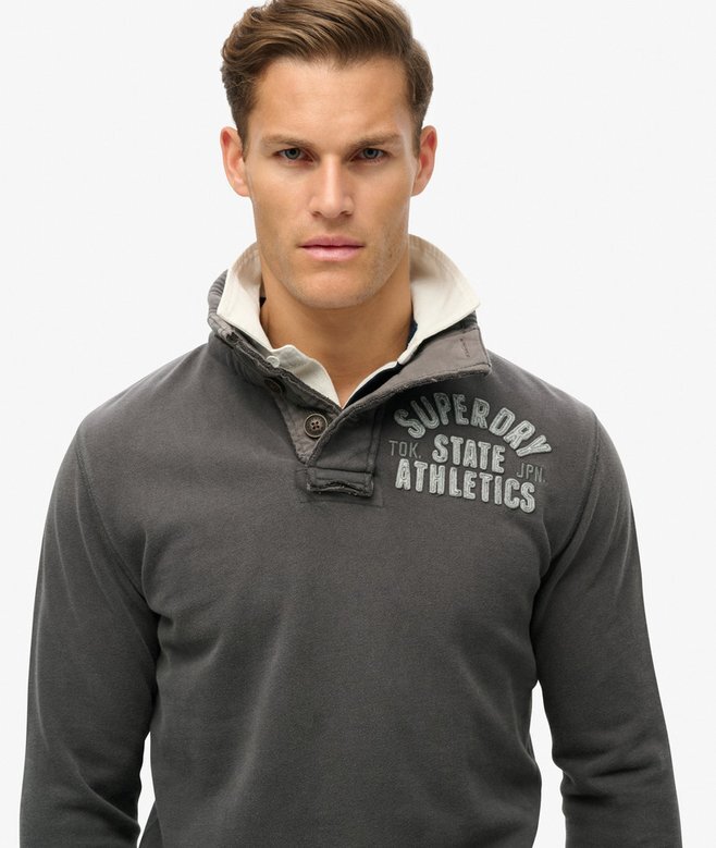 Vintage Athletic Half Button Sweatshirt Vintage Athletic Half Button Sweatshirt