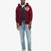 Vintage Athletic Zip Hoodie