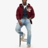 Vintage Athletic Zip Hoodie